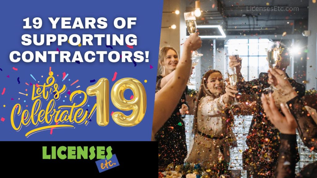 19 Years of Florida Contractor License Application Services by LicensesETC